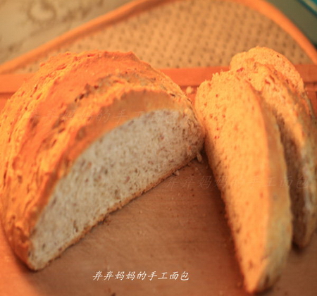 杂粮饭面包的做法