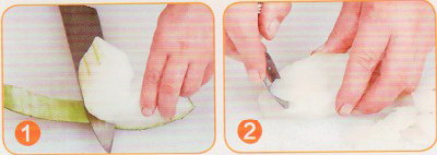 鲜蘑冬瓜汤步骤1-2