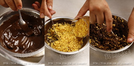 玉米巧克力脆饼步骤4-6