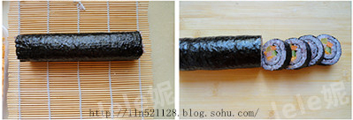 黑米寿司卷步骤11-12