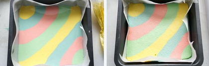 彩虹蛋糕卷的做法步骤11-12