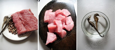 海马瘦肉汤做法步骤1-3