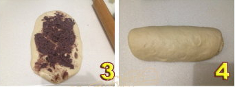 面包机版中种法豆沙吐司步骤3-4