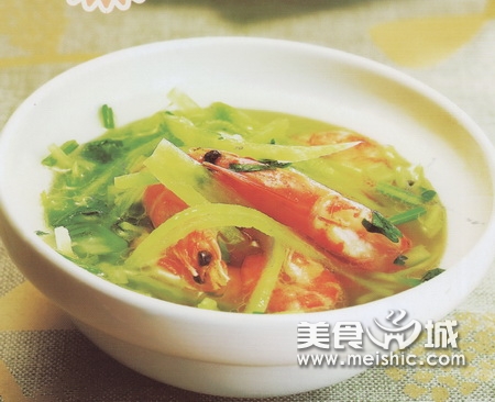 萝卜丝虾汤的做法