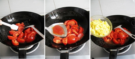 番茄炒鸡蛋步骤7-9