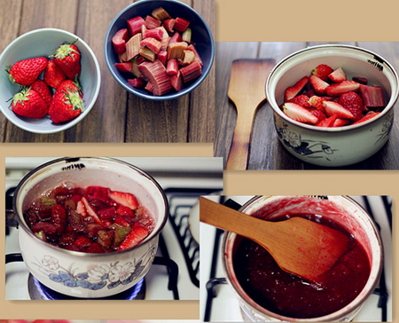 大黄草莓果酱步骤1-5