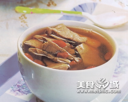 赤豆枸杞猪肝汤的做法
