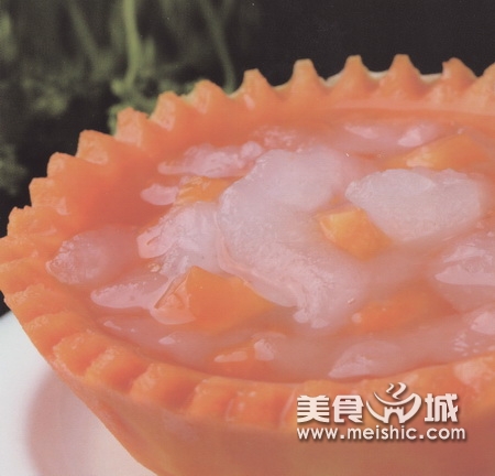 木瓜炖雪蛤怎么做好吃