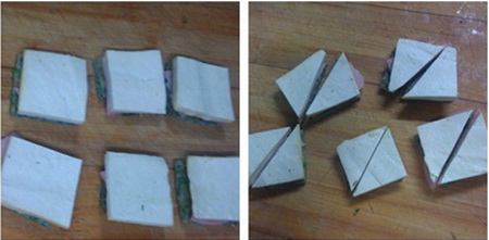 香椿豆腐三明治做法步骤7-8