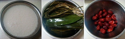 大枣粽子的做法步骤1-3