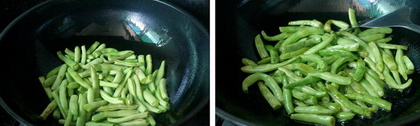干煸四季豆的做法步骤5-6