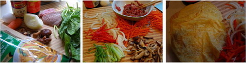 韩式蔬菜炒粉步骤1