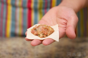 鲜辣鸡丝虾肉汤饺步骤9