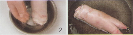 黄豆猪蹄汤做法步骤2-3