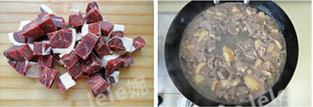 西红柿土豆牛肉汤步骤3-4