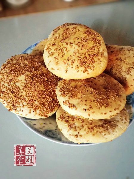 (图)椒盐芝麻酥饼