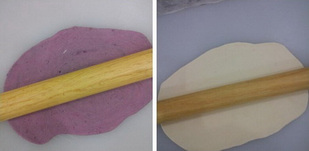 紫薯小花卷步骤7-8