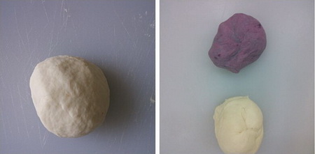 紫薯小花卷步骤5-6