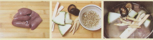 冬瓜薏米猪腰汤做法步骤1-3