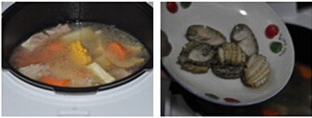 蔬菜鲍鱼排骨汤做法步骤11-12