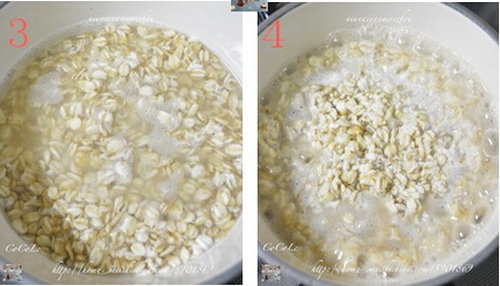 牛奶燕麦粥做法步骤3-4