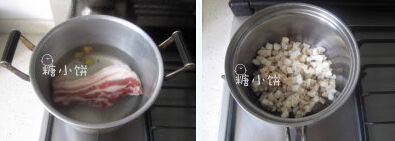 梅干菜肉酥皮月饼步骤1-2