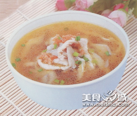 平菇虾米凤丝汤