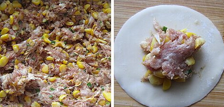 玉米猪肉蒸饺步骤7-8