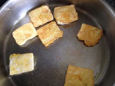 豉椒肉臊煎豆腐步骤6