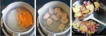 芦笋浓汤配螺肉饭步骤4-6