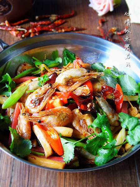 干锅香辣虾的做法