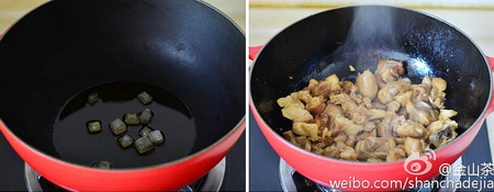 板栗榛蘑炖鸡肉做法步骤5-6