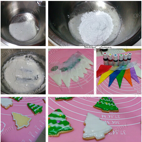 圣诞树糖霜饼干步骤13-18