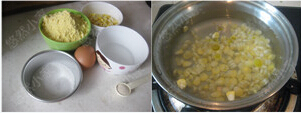 玉米面鸡蛋小饼步骤1