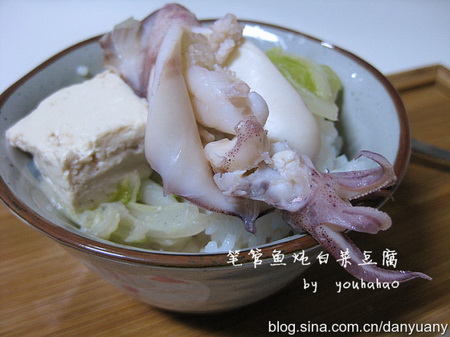 笔管鱼炖白菜豆腐材料