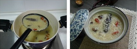 海参香菇小米粥做法步骤11-12