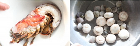 龙虾蛤蜊汤做法步骤1-2