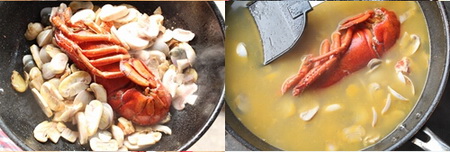 龙虾蛤蜊汤做法步骤5-6