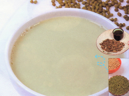 蜂蜜薄荷绿豆豆浆