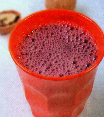 紫米核桃红豆浆