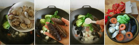 鲜蛤海参汤做法步骤6