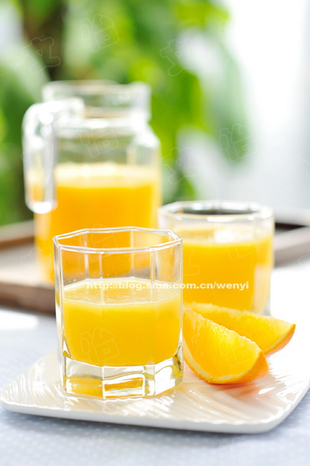 菠萝甜橙汁