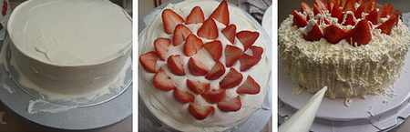 白雪草莓蛋糕步骤7-9