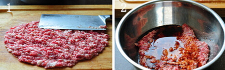 白菜猪肉灌汤饺步骤1-2