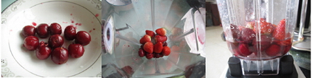 车厘子草莓汁步骤4-6