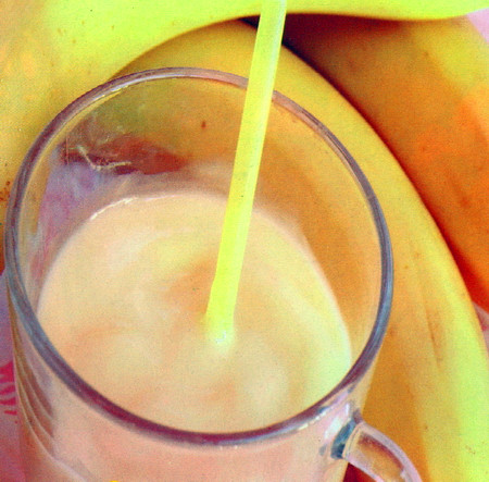 香蕉火龙果牛奶汁