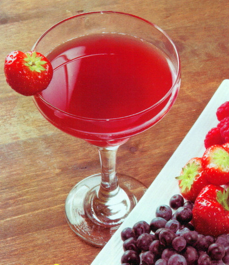 沙田柚草莓蓝莓汁