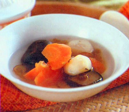 香菇胡萝卜海蜇汤