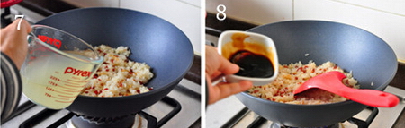 生炒糯米饭步骤7-8