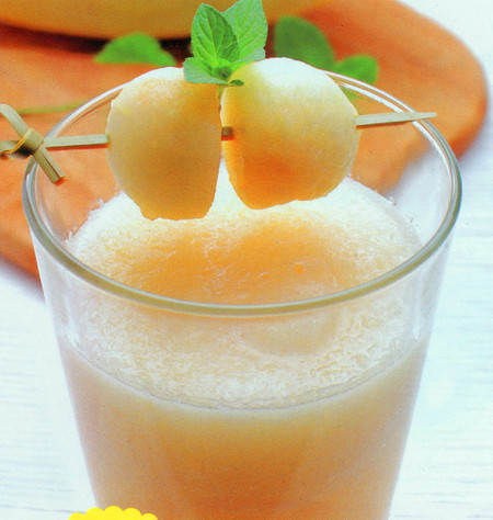 山药橘子哈密瓜汁